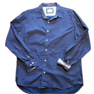 Level Ten Mens Geometric Print Long Sleeve Shirt